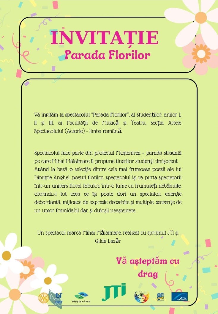 Extras Invitatie Parada Florilor 1